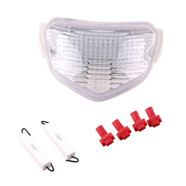 LED Taillight Turning Signal Lamp White Clear For Suzuki GSXR600/750 2004 2005
