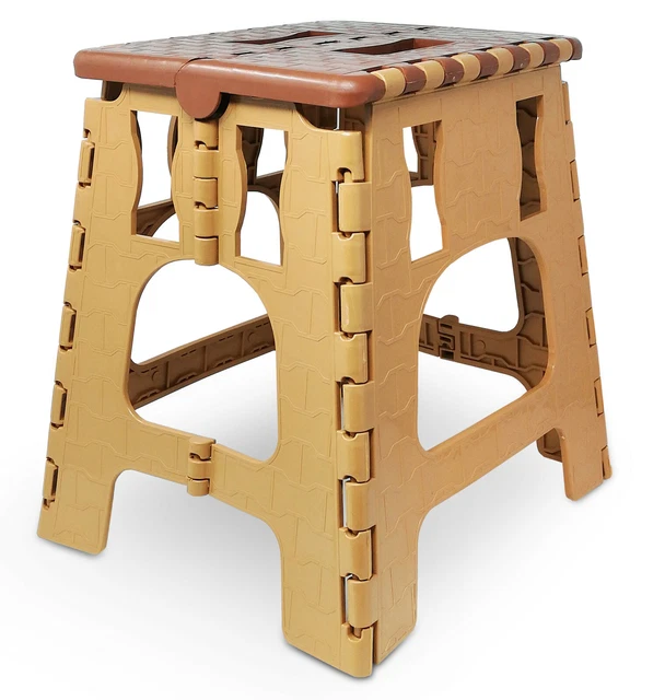Sgabello Pieghevole 32Cm Salvaspazio Multiuso Scaletta Poggiapiedi Antiscivolo