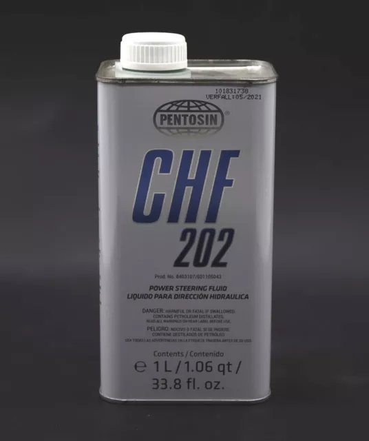 NEW Pentosin CHF 202 Power Steering Fluid 1 Liter Can 8403107