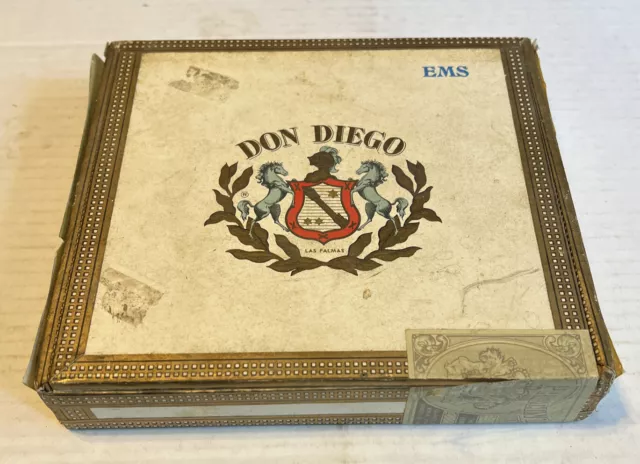 Don Diego Cigar Box Las Palmas Vintage Canary Islands Spain
