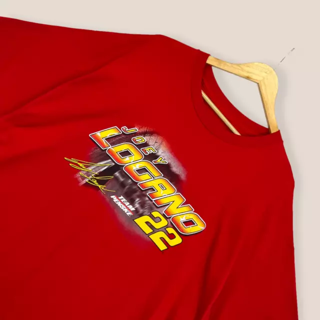 Nascar Joey Logano Tshirt Red Racing Tee 2019 Cup Series Team Penske Graphic XXL