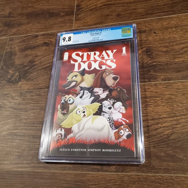Stray Dogs #1 CGC 9.8 White Pages 2nd Print Variant (Image, 2021) Movie Comic