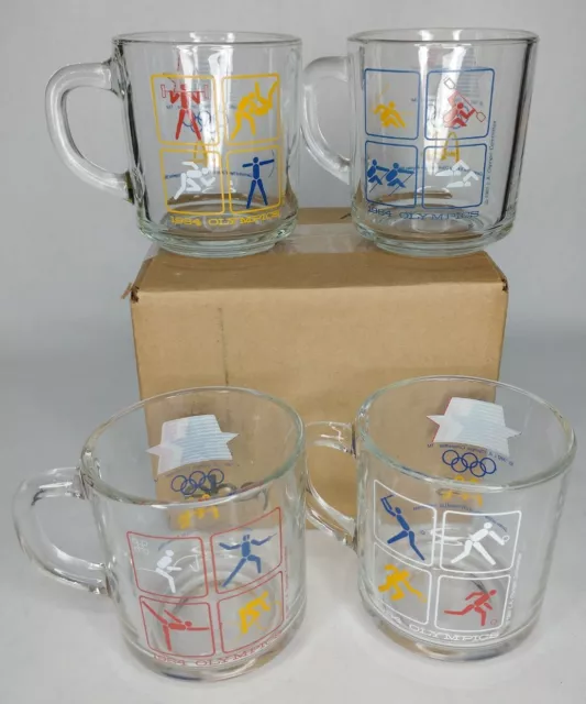Mcdonalds 1984 Los Angeles Olympics Mugs Set Of 4