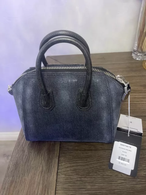 Givenchy Mini Antigona bag in washed denim (new with tags) 2