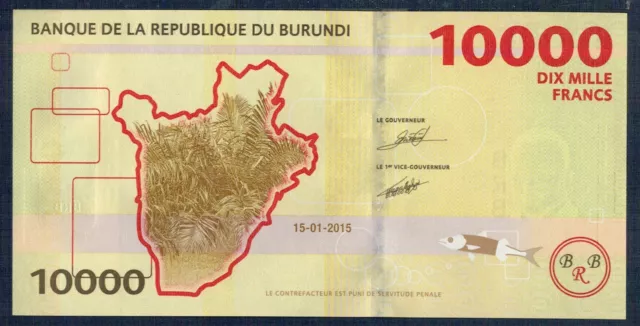 Burundi 10.000 Francs 2015 P.M. N°54 Uncirculated Of Print - Gian 7