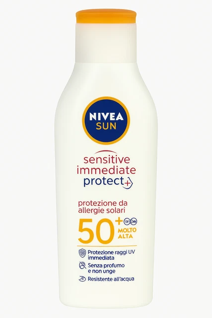 Lot De 2 Laits Solaires NIVEA SUN Protection Moyenne - Fluide Rafraîchissant UVA/UVB, Neufs Sous Blister