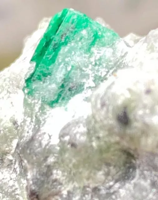 174 Ct Transparent Green Emerald Crystal  in matrix @ Swat Valley Pakistan 2