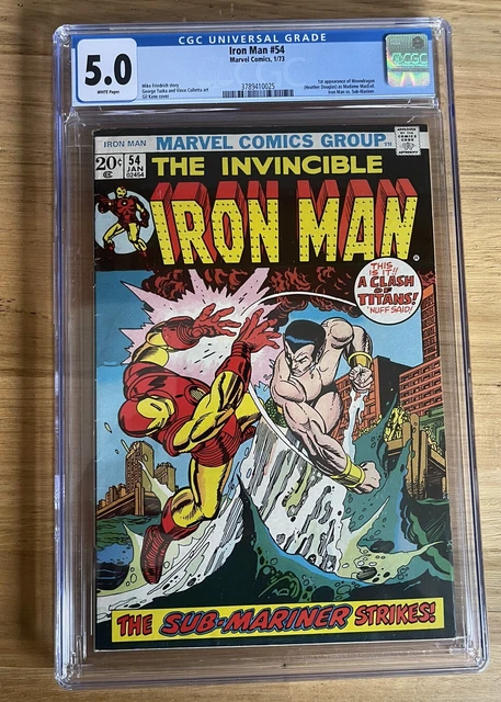 IRON MAN 54  -  1ST MOONDRAGON CGC Grade 5.0 Silver Age Marvel