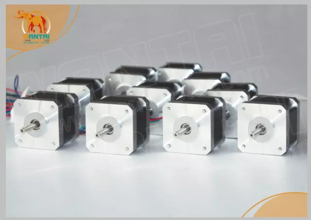 10PCS CNC Nema17,12VDC, 2800g.cm, 34mm length, 4-Lead,1.8 ° 42BYGHW208 3