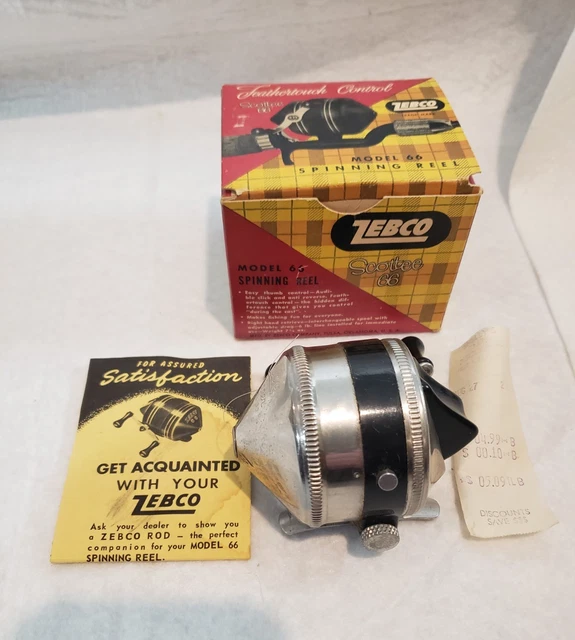 Moulinet De Pêche Zebco 33 Classic Gold - Vintage USA - Roulements Fluides