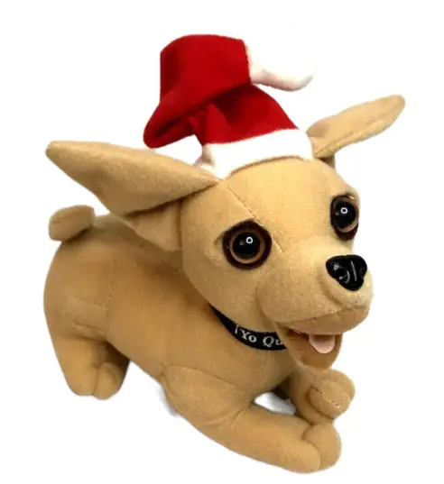 "Feliz Navidad Amigo" Vintage Taco Bell Chihuahua Plush Talking Dog -Not Working