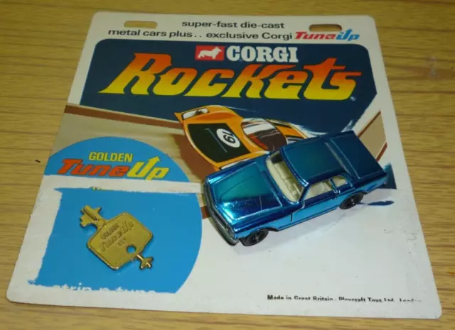 CORGI Rockets D903 MERCEDES 280SL +Tune-up Key & Original Card (Missing Blister)