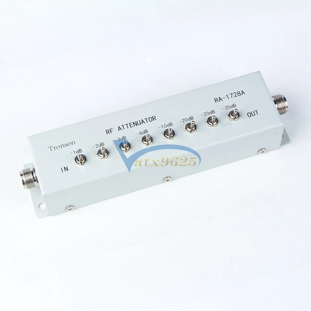 1PCS NEW 0 - 82DB VARIABLE/ STEP ATTENUATOR 50 OHM for Ham Radio Transmitter