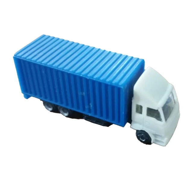 Modèle de camion porte-conteneurs miniature échelle N jouet avec artisanat ré