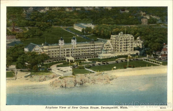 Swampscott,MA Airplane View of New Ocean House Essex County Massachusetts