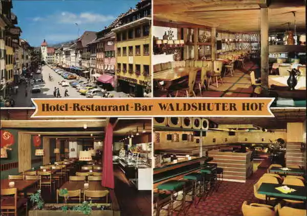 Germany Hotel-Restaurant-Bar Waldshuter Hof Metz Postcard Vintage Post Card
