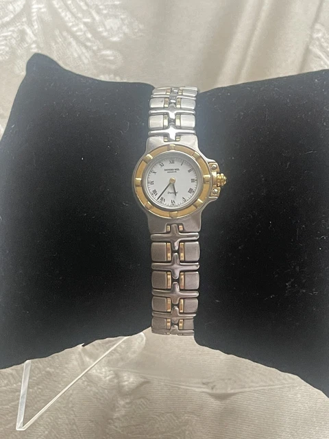 Raymond Weil Parsifal 9990 Ladies Wrist Watch 18k Gold Stainless MOP & Diamonds Raymond Weil Parsifal 9990 Ladies Wrist Watch 18k Gold Stainless MOP & Diamonds
