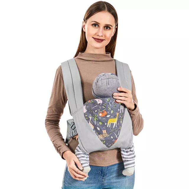 Adjustable Infant Baby Carrier Wrap Sling Newborn Backpack Breathable Ergonomic