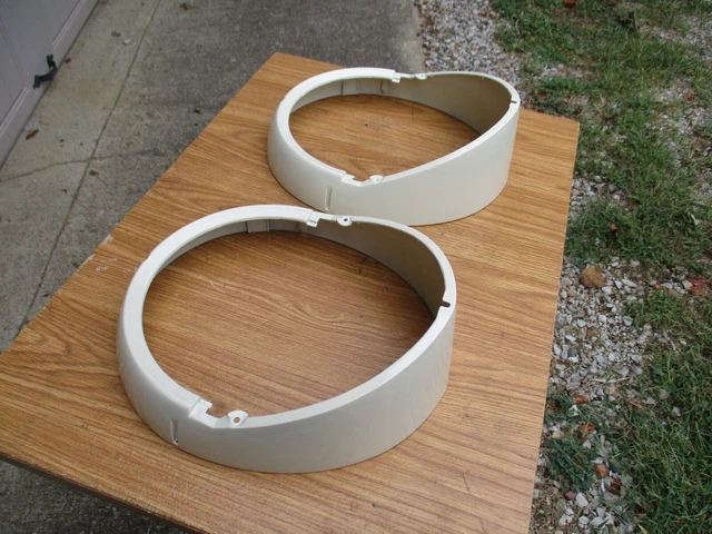 NOS 1955 Ford Fairlane headlamp doors  bezels 1955 1956 1957 Ford Thunderbird.