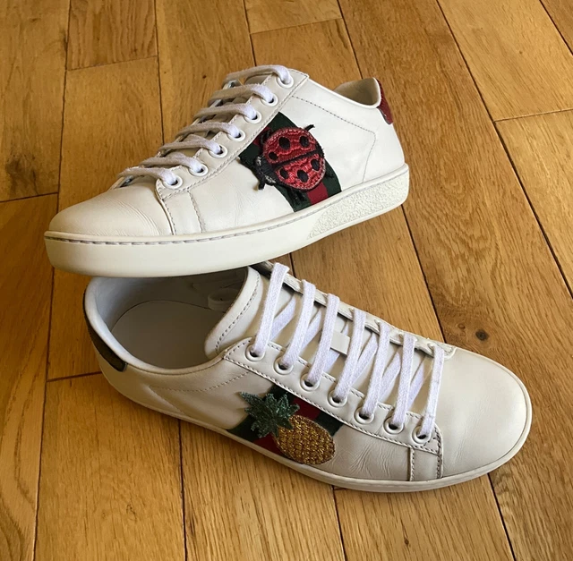 Gucci ladybird trainers on sale