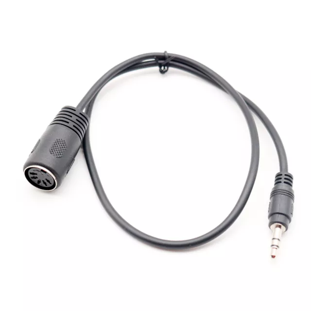 DIN 5 Pin MIDI Female Jack To 3.5mm 1/8" Male Stereo Extend Audio Adapter Cable