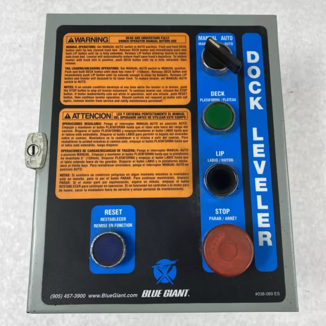 BLUE GIANT DOCK Leveler Control Panel 038-069 ES $89.99 - PicClick