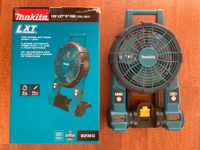 Makita DCF201Z, 18V LXT® Lithium‑Ion Cordless 9" Fan (Tool Only - View #9