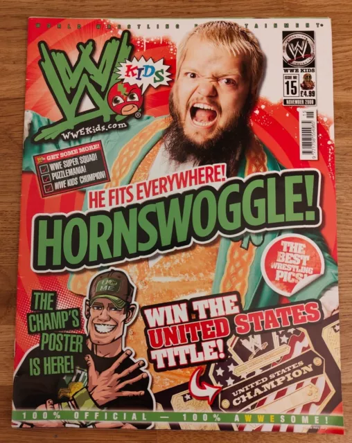 MAGAZINE - WWE Wrestling Kids No #15 Nov 2009 Hornswoggle John Cena WWF