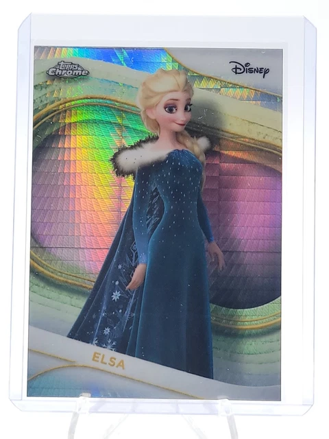 2026 TOPPS CHROME Disney Elsa Blue Refractor #/150 Frozen II $1.39