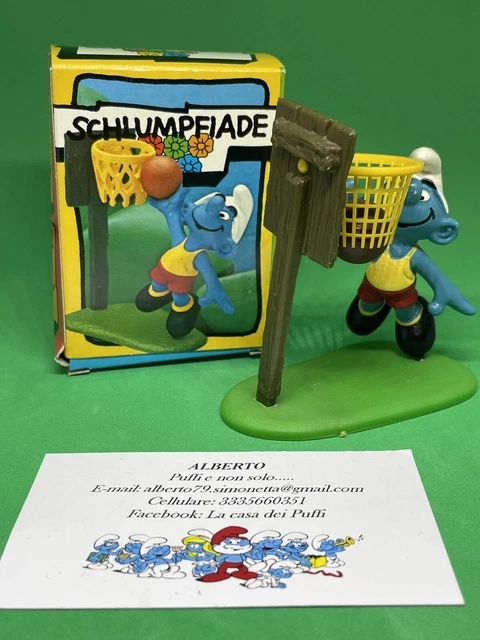 Puffi Smurfs Super Puffo Basket Smurf Basketball 40512 In Box