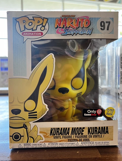 Naruto Shippuden Funko Pop Kurama Mode #97 Gamestop Exclusive GITD (Box Damage)