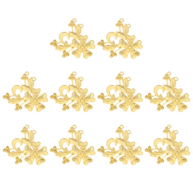 10 pz gioielli accessori fai da te 4,5 x 4,3 x 0,2 cm lega sposa