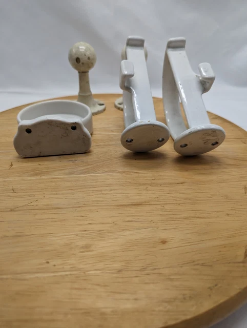 Porcelain On Metal Bathroom Shelf Brackets,Cup Holder, brass glass bar brackets. 3