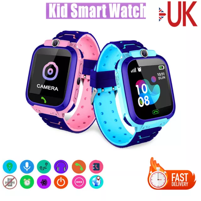Kids Smart Watch Camera  SOS Call Phone SIM GSM Game Watches Boys Girls Gift UK
