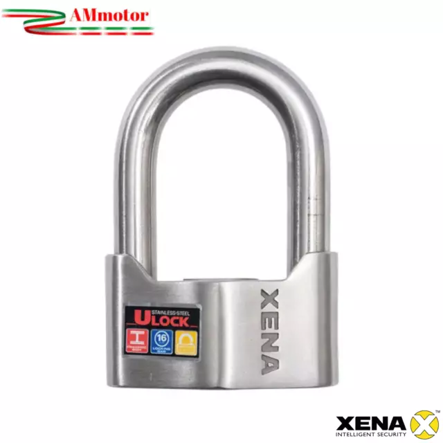 Lucchetto Moto Arco XENA 102 mm U-Lock Acciaio Inossidabile Antifurto