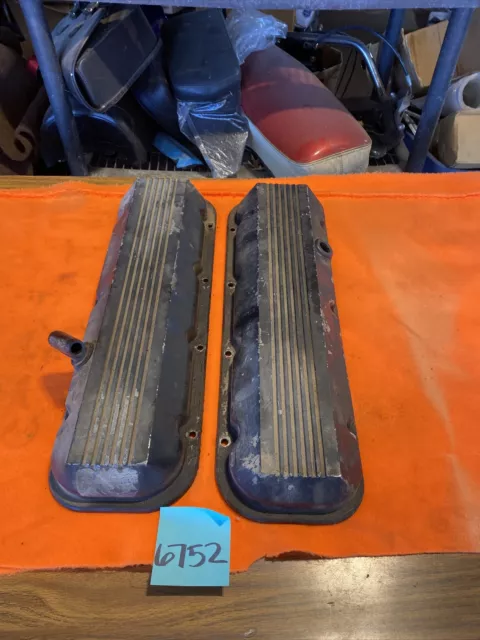 1996-00 Chevy 454 Vortec 7.4 Big Block Factory Aluminum Valve Covers Bbc C10 C30
