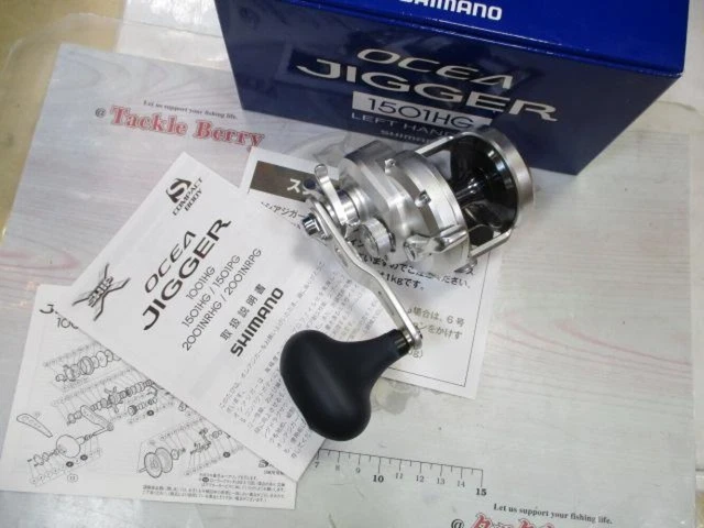 Shimano 2012 Ocea Jigger 1501HG Bait Reel with Box Left Handle From Japan Used