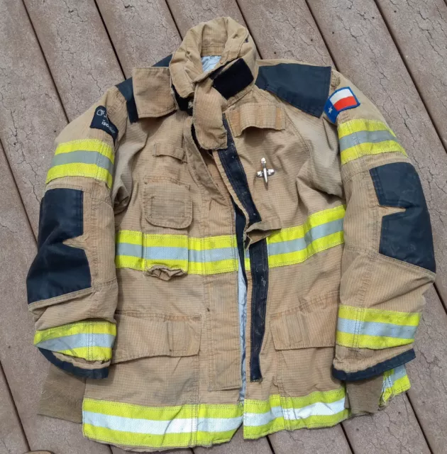 Lion Janesville 44 x 32R Firefighter Turnout Bunker Gear COAT JACKET  RESCUE TOW