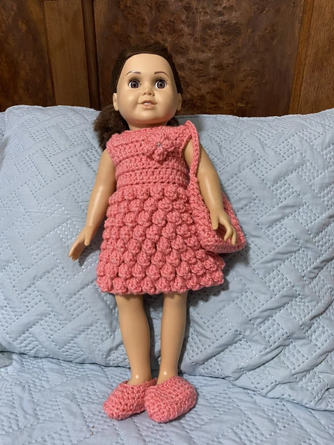 18” Doll Clothes Hand Crocheted-American Girl-My Life-Our Generation-New Listing