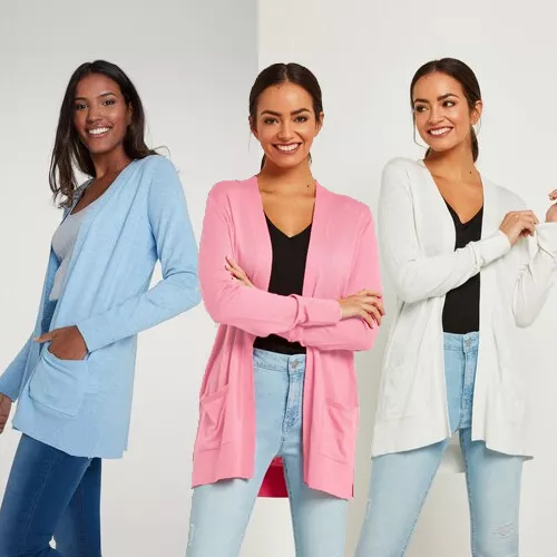 Ladies F and F (tesco) edge to edge cardigan - various colours - sizes 6-22  (2)