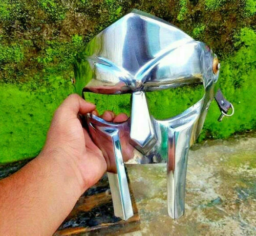 MF Doom Gladiator Face Mask Helmet Hand Forged Sca Larp Helmet Roman Armor gift