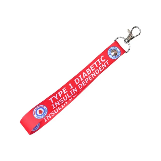 Type 1 Diabetic insulin Dependent Key tag Chain Keyring Luggage Medical Alert