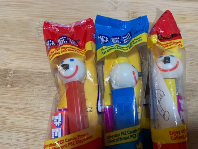 PEZ dispenser Jack In The Box 3 pack vintage