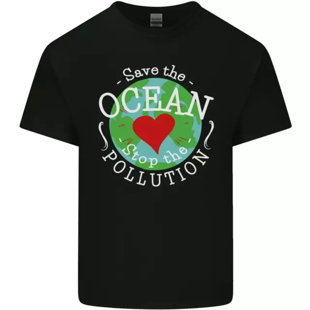 Environment Save the Ocean Stop Pollution Kids T-Shirt Childrens