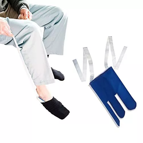 Sockenanzieher Anziehhilfe für Socken und Strümpfe, Sockenanziehhilfe für ält...