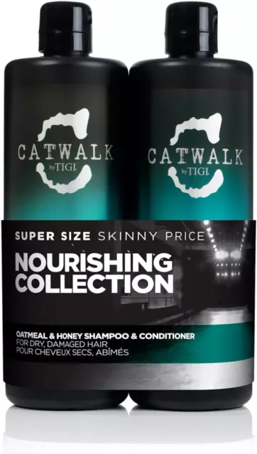 Catwalk by TIGI - Oatmeal & Honey Nourish Shampoo and Conditioner Set -2x750 ml