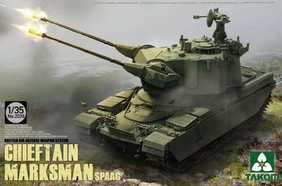 Takom 1/35 Britannique Adws Chieftain Marqueur Spaag Réservoir 2039