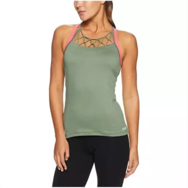 LORNA JANE Imogen Excel Tank - light khaki - size XS - worn once