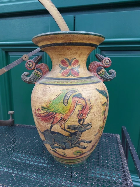 Vase en Céramique Arno Montopoli Italia Décor de Griffon