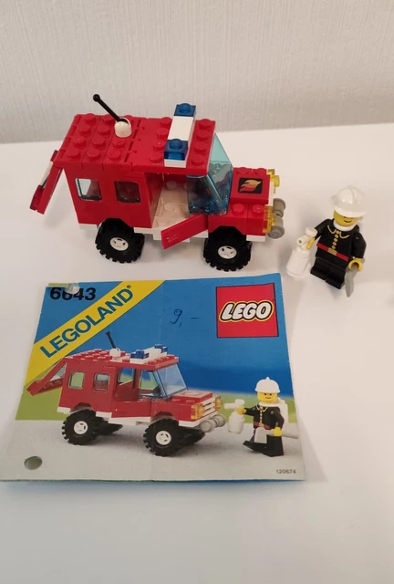 LEGO 6643 LEGOLAND Town Fire Chief's Truck Feuerwehrauto mit Anleitung ...